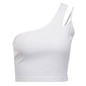 Summer 2020 New Women Sexy One Shoulder Tank Top Vest Ladies Casual Sleeveless Crop Top Shirt Cami Tanks Tops Women  Crop Top