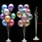Birthday Party Balloons Stand Balloon Holder Column Confetti Ballon Birthday Party Decorations Kids Adult Wedding Christmas ball