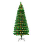 6ft/7ft/8ft Artificial Christmas Trees with Lights Holiday Home  Snow Decoration