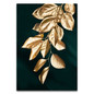 Abstract Golden Plant Leaves Posters (Free shipping)
