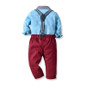 Tem Doger Boy Clothing Sets Tie Blouse+Pants 2PCS Outfit