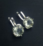 Green Amethyst Sterling Silver Earrings