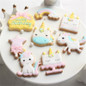 8pcs Unicorn Plastic Cookie Cutter