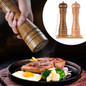 Oak Wooden Salt Pepper Grinder - Set of 2