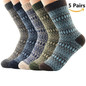 High Quality 5 Pairs Warm Winter Socks Soft Cashmere Warm Socks Rabbit Wool Socks Winter Thermal Socks Wool Breathable
