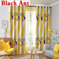 Nordic Geometric Curtains for Living Room Yellow Blackout Cloth for Bedroom Window Screen Tulle Drape Blinds Fashion X683#40