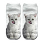 Women's funny animal Cute 3D Print Socks Women Ankle Socks