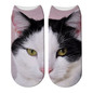 New 3D Printing Women Socks Cotton Sock Fashion Unisex Animal Socks Cat