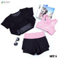 Sportswear for Women Sports Bra High Waist Three Piece Yoga Set Fitness Clothing Gym Workout