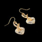 Crystal Heart Necklace Earrings