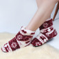 Winter Fur Slippers Women Warm House Slippers Plush Cotton Indoor In-Home Cute Shoes