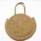 Hand-woven Round Woman's Shoulder Bag Handbag Bohemian Summer Straw Beach Bag Travel Shopping Female Tote Wicker Bags