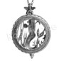 Antique Vintage Design Starry Mermaid 5x Magnifying Glass Locket Pendant Necklace