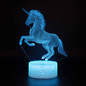 3D Unicorn Lamp LED Night Light Visual Illusion 7 Colours Touch Bedroom Party/Free Shipping