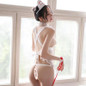 Sexy Nurse Uniform Lace Apron Costume Lingerie #JU2786