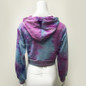Tie Dye Crop Top Hoodie Pastel Sweatshirt #JU2535