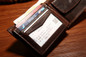 Men Vintage Leather Wallet with Coin Pocket