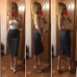 Women Slit Pencil Skirt