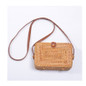 Women's Woven Rattan Straw Shoulder Bag