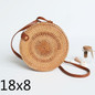 Women's Woven Rattan Straw Shoulder Bag
