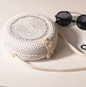Women's Woven Rattan Straw Shoulder Bag