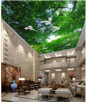 Bamboo ceiling 3D Wallpaper