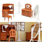 Miniature Living Room Dressing Table Furniture Sets For Mini Children DollHouse Home Decor Kids Toy Doll House Toys Gift