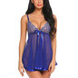 Women Sexy Lingerie Underwear Erotic Dress See-through Lace Pajamas Sleepwear Nightdress + Thong Sexy Costumes Sex Dress