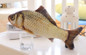 Plush creative 3D fish-shaped cat pet dog toy cat toy catnip kitten toy gift filled pillow pet supplies