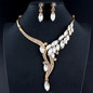 African jewelry wedding jewelry set crystal necklace earrings