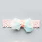 New Hair Accessories Girls Turban Headwear Baby Headband Bow Pearl Lace Hair Band Headband White Solid Lovely Band