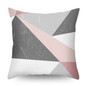 Rose Gold Square Cushion Cover Geometric Dreamlike Pillow Case Polyester Throw Pillow Cover For Home Decor 45x45cm
