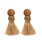 Vintage Beaded Tassel Earrings