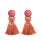 Vintage Beaded Tassel Earrings