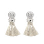 Vintage Beaded Tassel Earrings