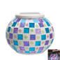 Mosaic Glass Jar Colour Changing Solar Power Garden Lamps