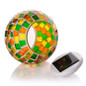 Mosaic Glass Jar Colour Changing Solar Power Garden Lamps
