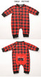Christmas Family Pajamas Plaid Print Cartoon Bear