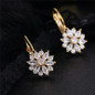 Crystal Flower Stud Earrings