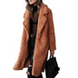 2020 Autumn Winter Faux Fur Coat Women Warm Teddy Bear Coat Ladies Fur Jacket Female Teddy Outwear Plush Overcoat Long Coat