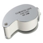 40x 25mm Glass Magnifying Magnifier Jeweler Eye Jewelry Loupe Loop LED Light