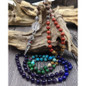 7 Chakra Stone 108 Mala/Prayer Beads Necklace with Tibetan Pendant