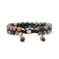 Earth Spirit Braided Woven Natural Stone Bracelet
