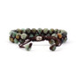 Earth Spirit Braided Woven Natural Stone Bracelet