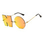 Fashion Letter NO Sunglasses Luxury Brand Designer Women Metal Sun glasses