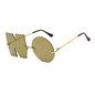 Fashion Letter NO Sunglasses Luxury Brand Designer Women Metal Sun glasses