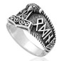 Hail Odin Mjolnir Ring - Sterling Silver