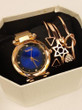 Women Quartz Watch With Bracelets Set