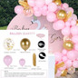 169pcs Macaron Balloons Garland Arch Rose Gold Confetti Wedding Birthday Baloon Party Decor Baby Shower Supplies