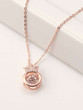 1pc Rhinestone Decor Pendant Necklace